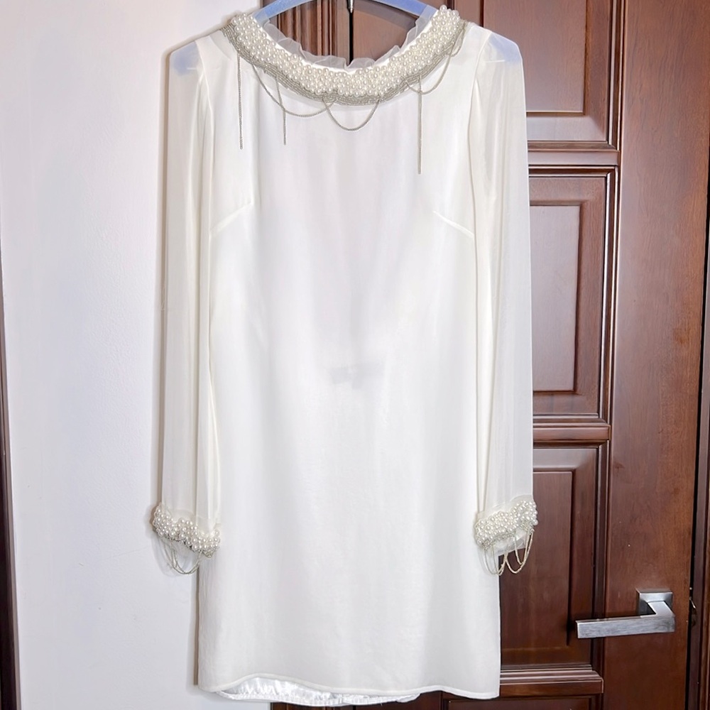 ABS white dress size 2
